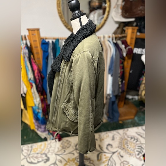 Green soft denim jacket - Picture 5 of 5